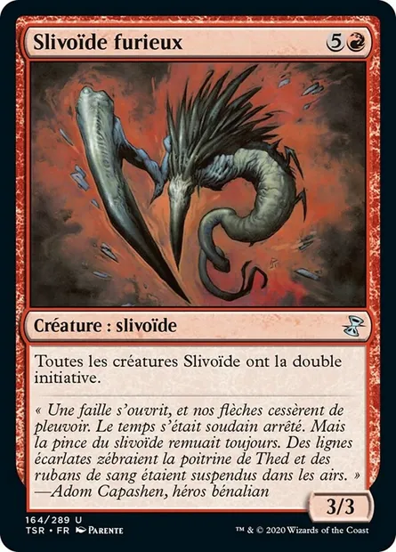Slivoïde furieux, carte Magic TSR 164 — extension Spirale Temporelle Remastered