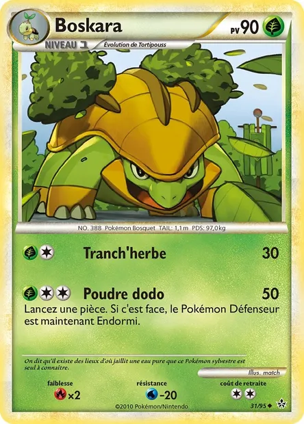Boskara, carte Pokémon UL 31 — extension Déchaînement