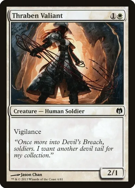 Thraben Valiant, Magic card DDL 6 — Duel Decks: Heroes vs. Monsters set