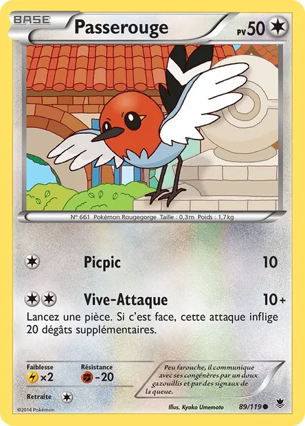 Passerouge, carte Pokémon PHF 89 — extension Vigueur Spectrale