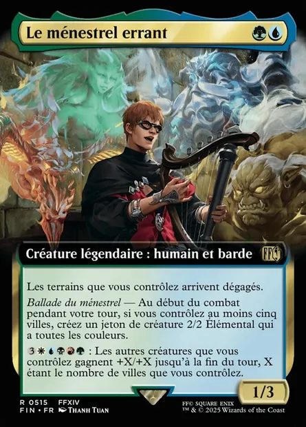 Le ménestrel errant, carte Magic FIN 515 — extension Final Fantasy