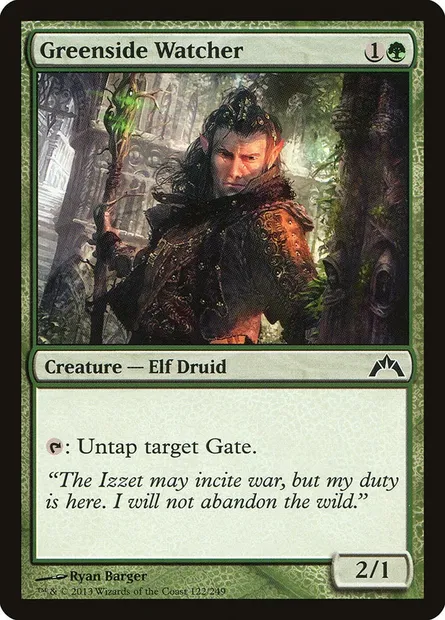 Greenside Watcher, Magic card GTC 122 — Gatecrash set