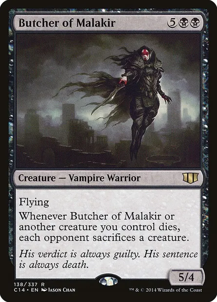 Butcher of Malakir, Magic card C14 138 — Commander 2014 set