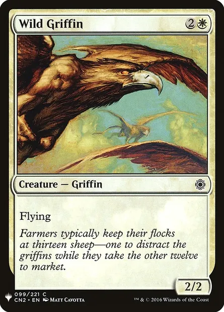 Griffon sauvage, carte Magic PLST CN2-99 — extension The List