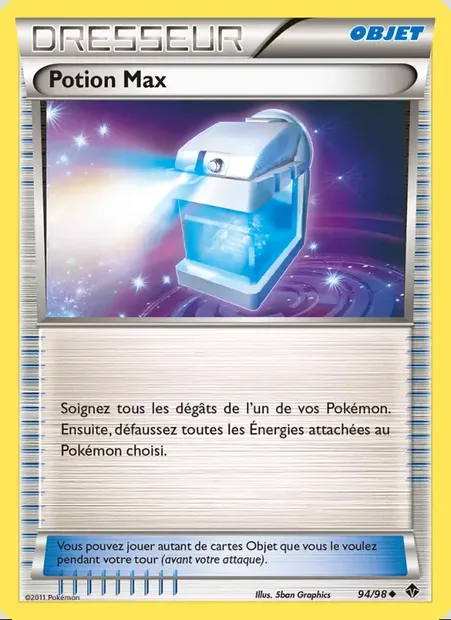 Potion Max, carte Pokémon EPO 94 — extension Pouvoirs Émergents