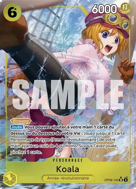 Koala, carte One Piece OP09-103 — extension LES NOUVEAUX EMPEREURS