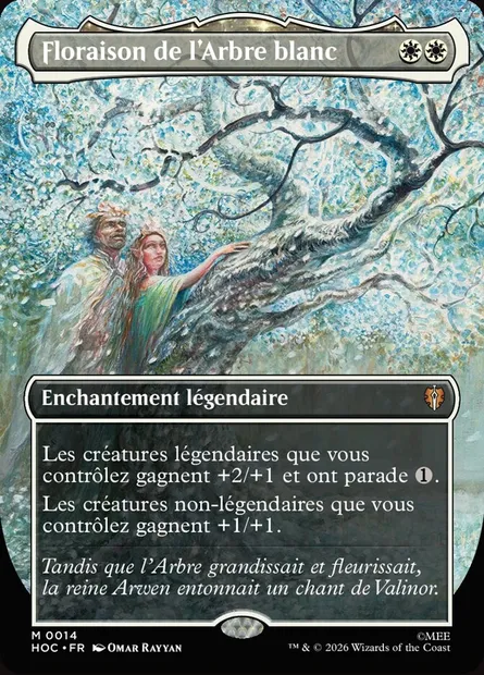 Floraison de l'Arbre blanc, carte Magic HOC 14 — extension The Hobbit Eternal