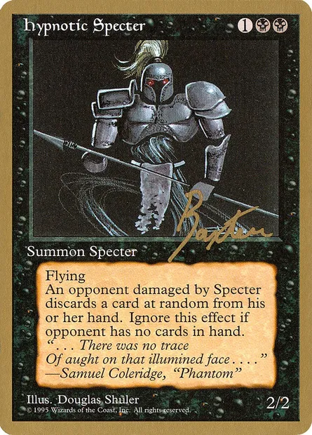 Hypnotic Specter, Magic card PTC gb142 — Pro Tour Collector Set set