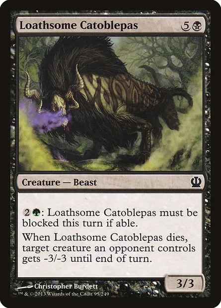 Loathsome Catoblepas, Magic card THS 95 — Theros set