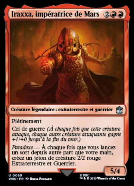 Iraxxa, impératrice de Mars, carte Magic WHO 89 — extension Doctor Who