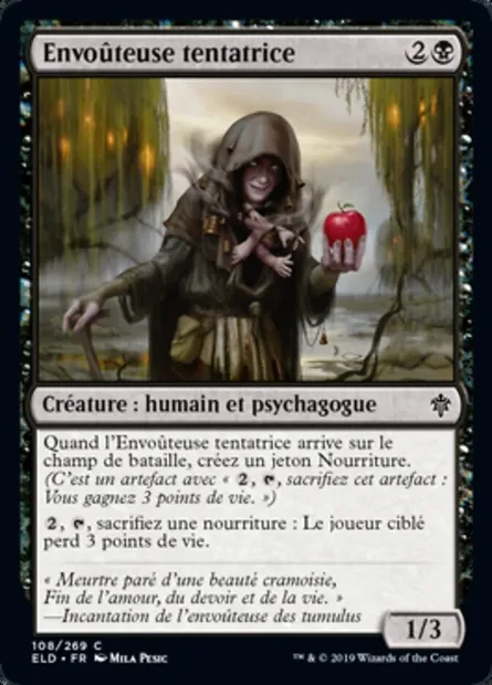 Envoûteuse tentatrice, carte Magic ELD 108 — extension Throne of Eldraine