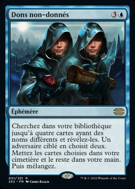 Dons non-donnés, carte Magic 2X2 51 — extension Double Masters 2022