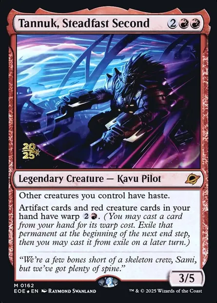 Tannuk, Steadfast Second, Magic card PEOE 162s — Edge of Eternities Promos set