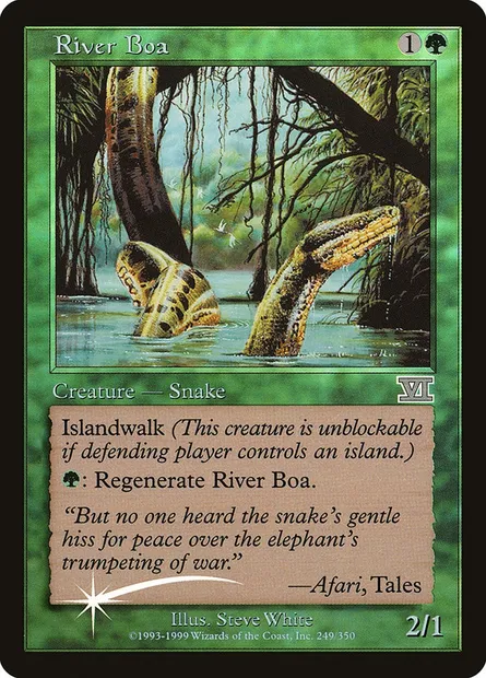 River Boa, Magic card FNM 1 — Friday Night Magic 2000 set