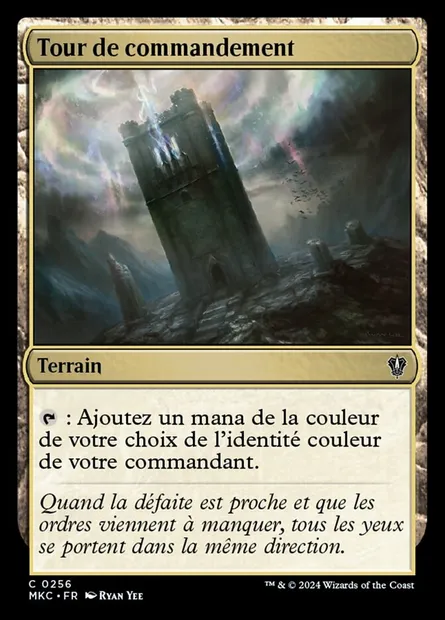 Tour de commandement, carte Magic MKC 256 — extension Murders at Karlov Manor Commander