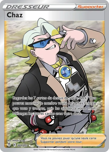 Chaz, carte Pokémon EVS 201 — extension Évolution Céleste