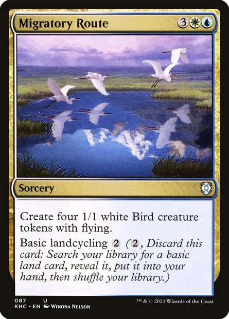 Migratory Route, Magic card KHC 87 — Kaldheim Commander set