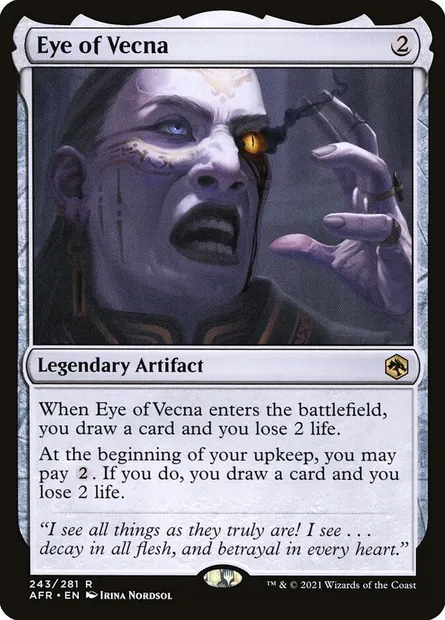 Eye of Vecna, Magic card AFR 243 — Adventures in the Forgotten Realms set