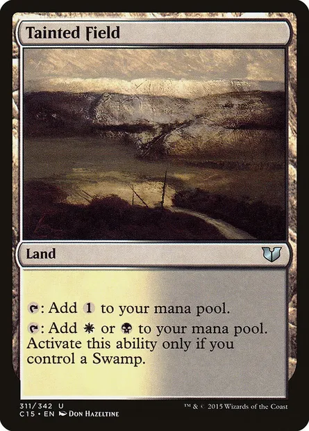 Tainted Field, Magic card C15 311 — Commander 2015 set