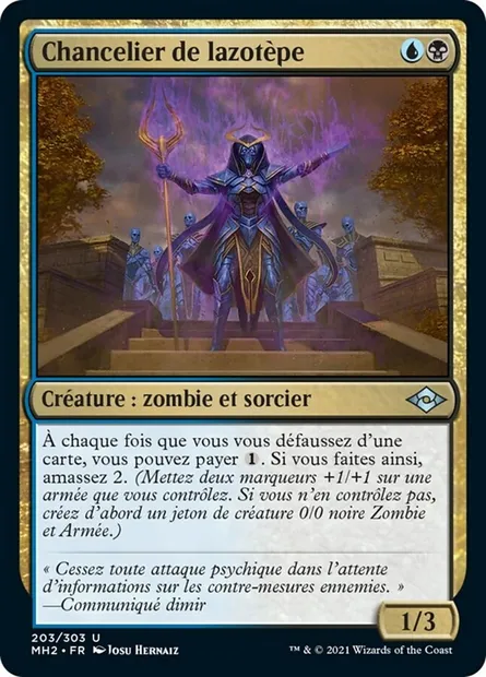 Chancelier de lazotèpe, carte Magic MH2 203 — extension Horizons du Modern 2