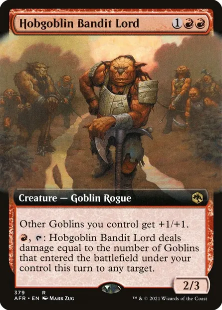 Hobgoblin Bandit Lord, Magic card AFR 379 — Adventures in the Forgotten Realms set