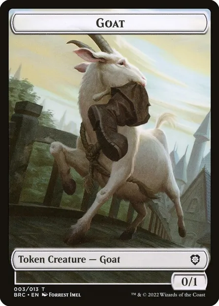 Goat, carte Magic TBRC 3 — extension The Brothers' War Commander Tokens