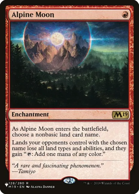 Alpine Moon, Magic card PLST M19-128 — The List set
