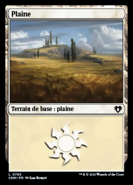 Plaine, carte Magic CMM 783 — extension Commander Masters