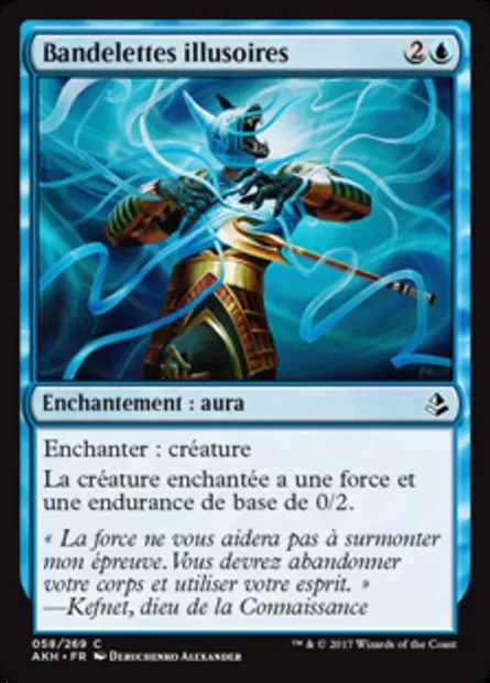 Bandelettes illusoires, carte Magic AKH 58 — extension Amonkhet