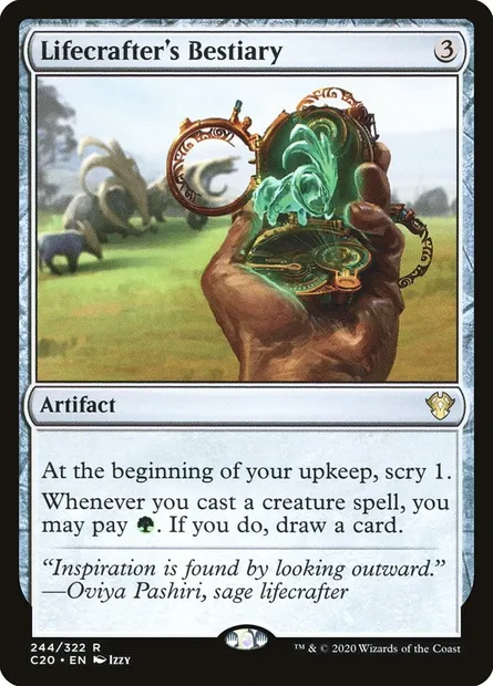 Lifecrafter's Bestiary, Magic card C20 244 — Commander 2020 set