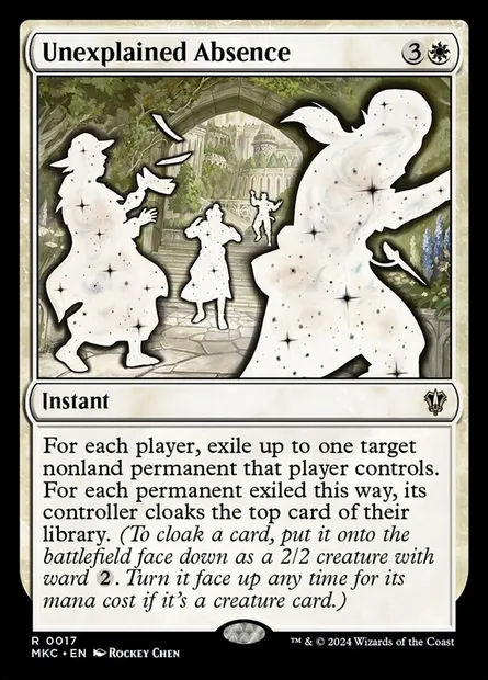 Unexplained Absence, Magic card MKC 17 — Murders at Karlov Manor Commander set
