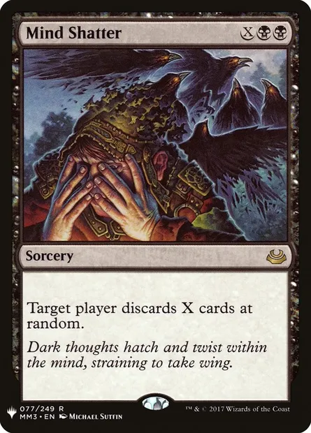 Mind Shatter, Magic card PLST MM3-77 — The List set
