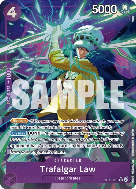 Trafalgar Law, One Piece card ST10-010 — The Three Captains set