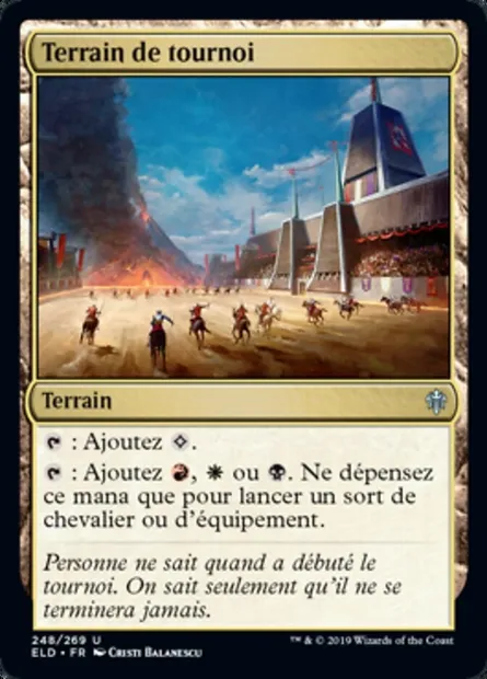 Terrain de tournoi, carte Magic ELD 248 — extension Throne of Eldraine
