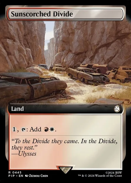 Sunscorched Divide, Magic card PIP 445 — Fallout set