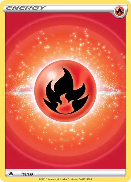 Fire Energy, Pokémon card CRZ 153 — Crown Zenith set