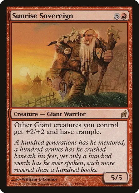 Sunrise Sovereign, Magic card LRW 192 — Lorwyn set