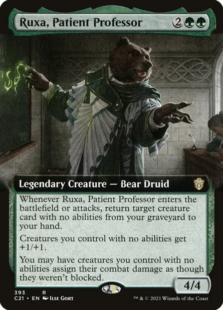 Ruxa, Patient Professor, Magic card C21 393 — Commander 2021 set