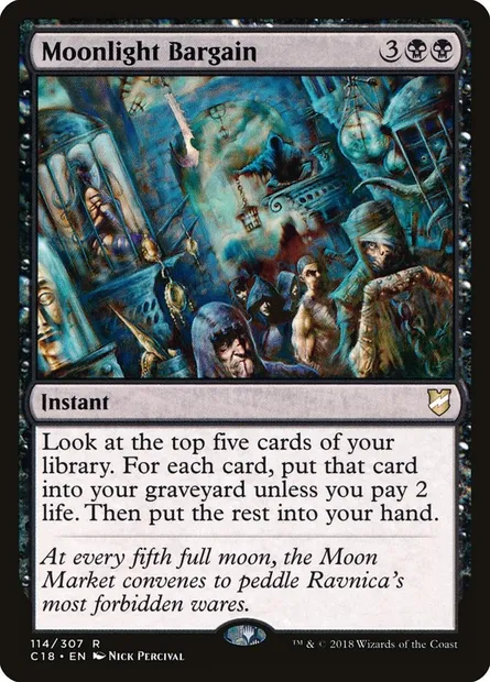 Moonlight Bargain, Magic card C18 114 — Commander 2018 set