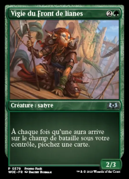Vigie du Front de lianes, carte Magic WOE 379 — extension Wilds of Eldraine
