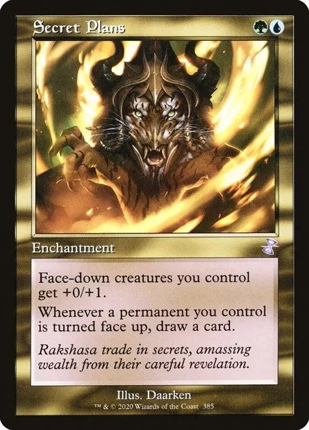 Secret Plans, Magic card TSR 385 — Time Spiral Remastered set