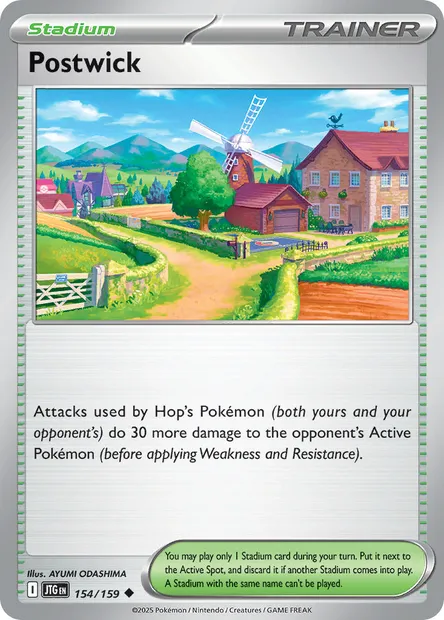 Postwick, Pokémon card JTG 154 — Journey Together set