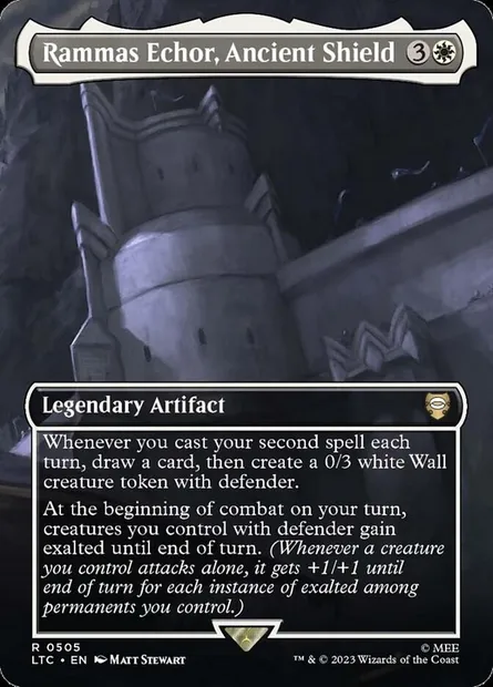 Rammas Echor, Ancient Shield, carte Magic LTC 505 — extension Tales of Middle-earth Commander