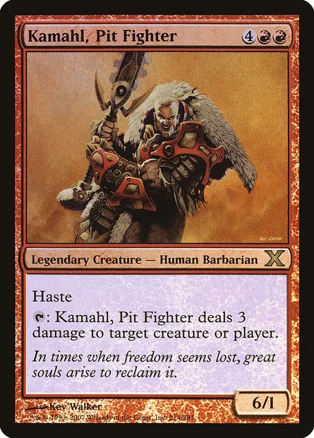 Kamahl, Pit Fighter, Magic card 10E 214★ — Tenth Edition set