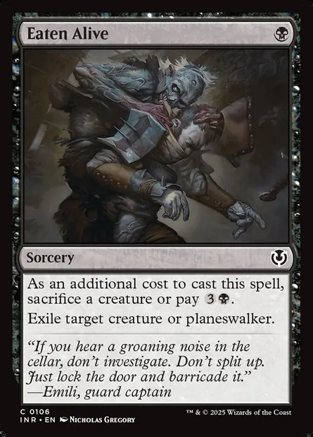 Dévoré vivant, carte Magic INR 106 — extension Innistrad Remastered