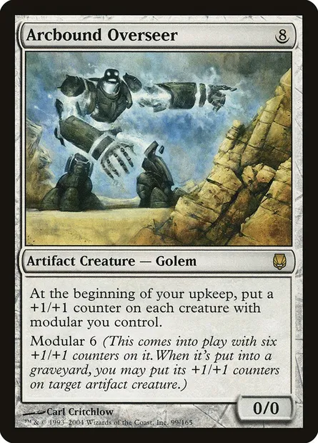 Arcbound Overseer, Magic card DST 99 — Darksteel set