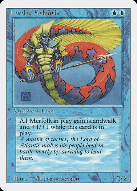 Lord of Atlantis, Magic card 3ED 64 — Revised Edition set