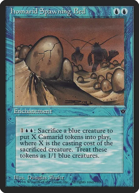 Homarid Spawning Bed, Magic card FEM 21 — Fallen Empires set