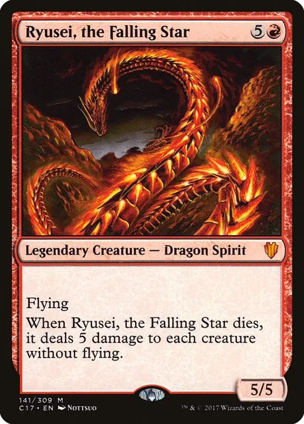 Ryusei, the Falling Star, Magic card C17 141 — Commander 2017 set