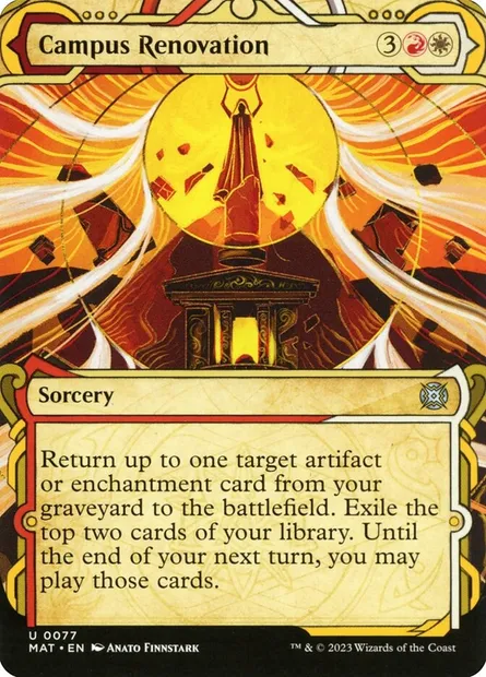 Campus Renovation, Magic card MAT 77 — March of the Machine: The Aftermath set